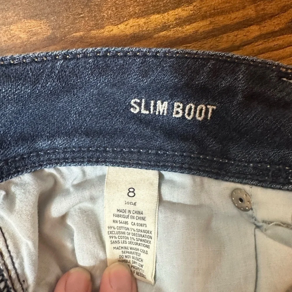 American Eagle Slim Boot Women’s Stretch Jeans Size 8 Long